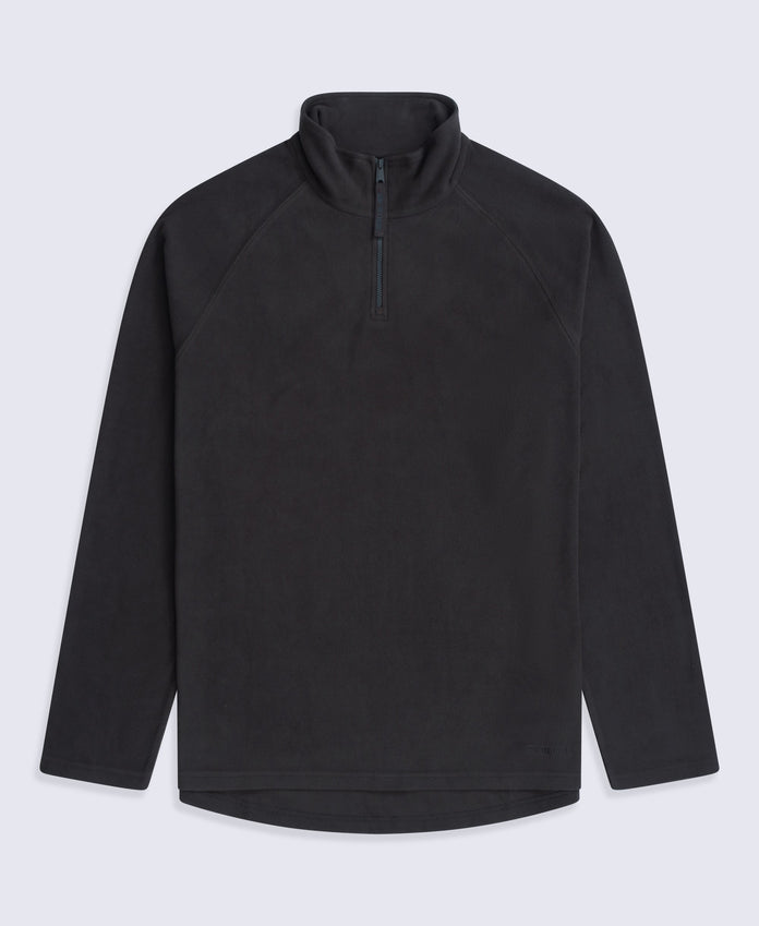 Prague Mens Half-Zip Fleece - Black