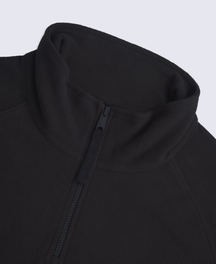 Prague Mens Half-Zip Fleece - Black