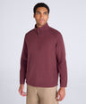 Prague Mens Half-Zip Fleece - Burgundy