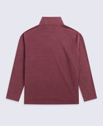 Prague Mens Half-Zip Fleece - Burgundy