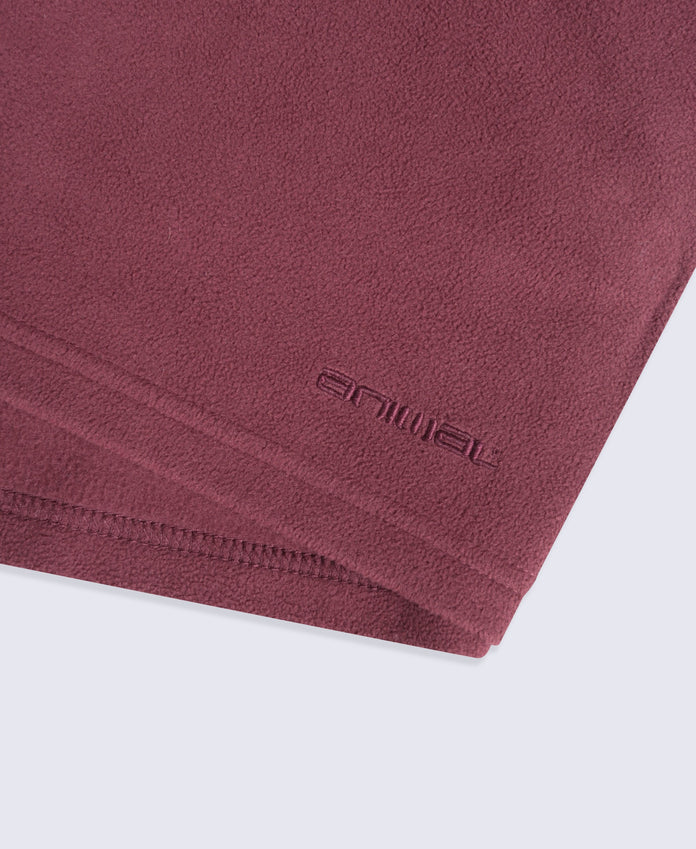 Prague Mens Half-Zip Fleece - Burgundy
