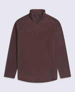 Prague Mens Half-Zip Fleece - Dark Brown