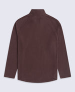 Prague Mens Half-Zip Fleece - Dark Brown