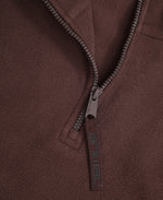 Prague Mens Half-Zip Fleece - Dark Brown