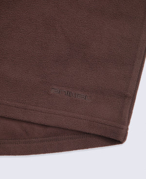 Prague Mens Half-Zip Fleece - Dark Brown