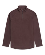 Prague Mens Half-Zip Fleece - Dark Brown