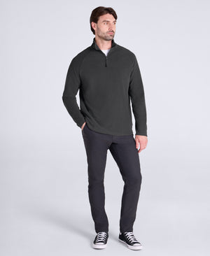 Prague Mens Half-Zip Fleece - Dark Grey