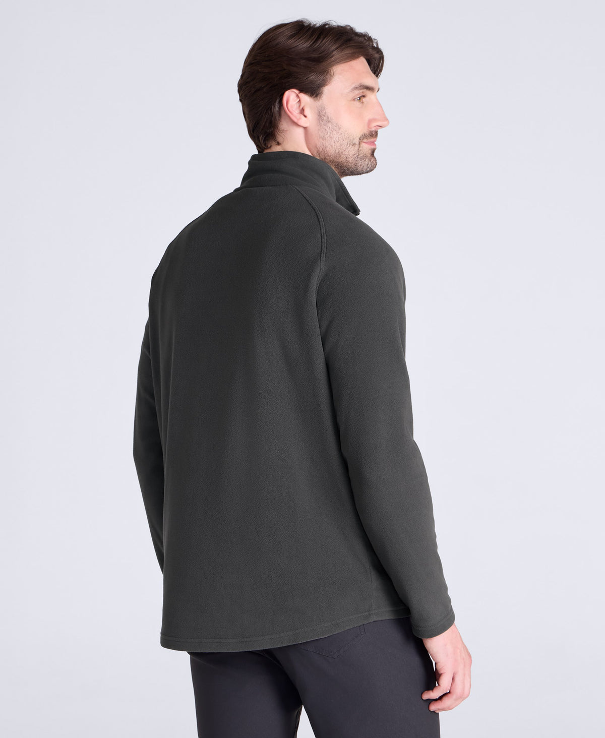 Prague Mens Half-Zip Fleece - Dark Grey