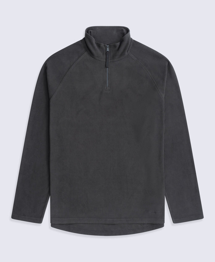 Prague Mens Half-Zip Fleece - Dark Grey