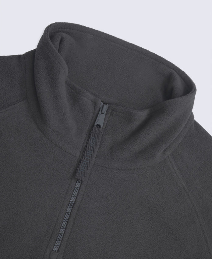 Prague Mens Half-Zip Fleece - Dark Grey