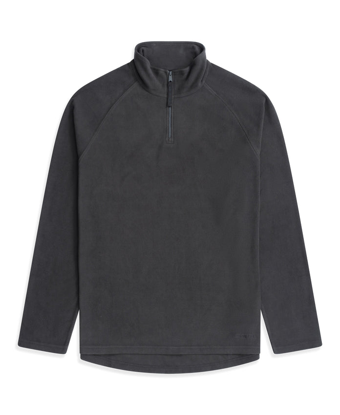 Prague Mens Half-Zip Fleece - Dark Grey