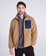 Bailey Mens Patch Pocket Borg Jacket - Beige