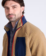 Bailey Mens Patch Pocket Borg Jacket - Beige