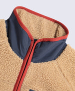 Bailey Mens Patch Pocket Borg Jacket - Beige