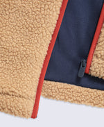 Bailey Mens Patch Pocket Borg Jacket - Beige