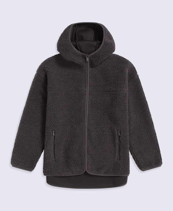 Anna Women’s Full Zip Hoodie - Dark Brown