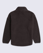 Mena Boucle Zip Front Fleece - Brown