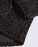 Mena Boucle Zip Front Fleece - Brown