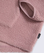 Mena Boucle Zip Front Fleece - Light Pink