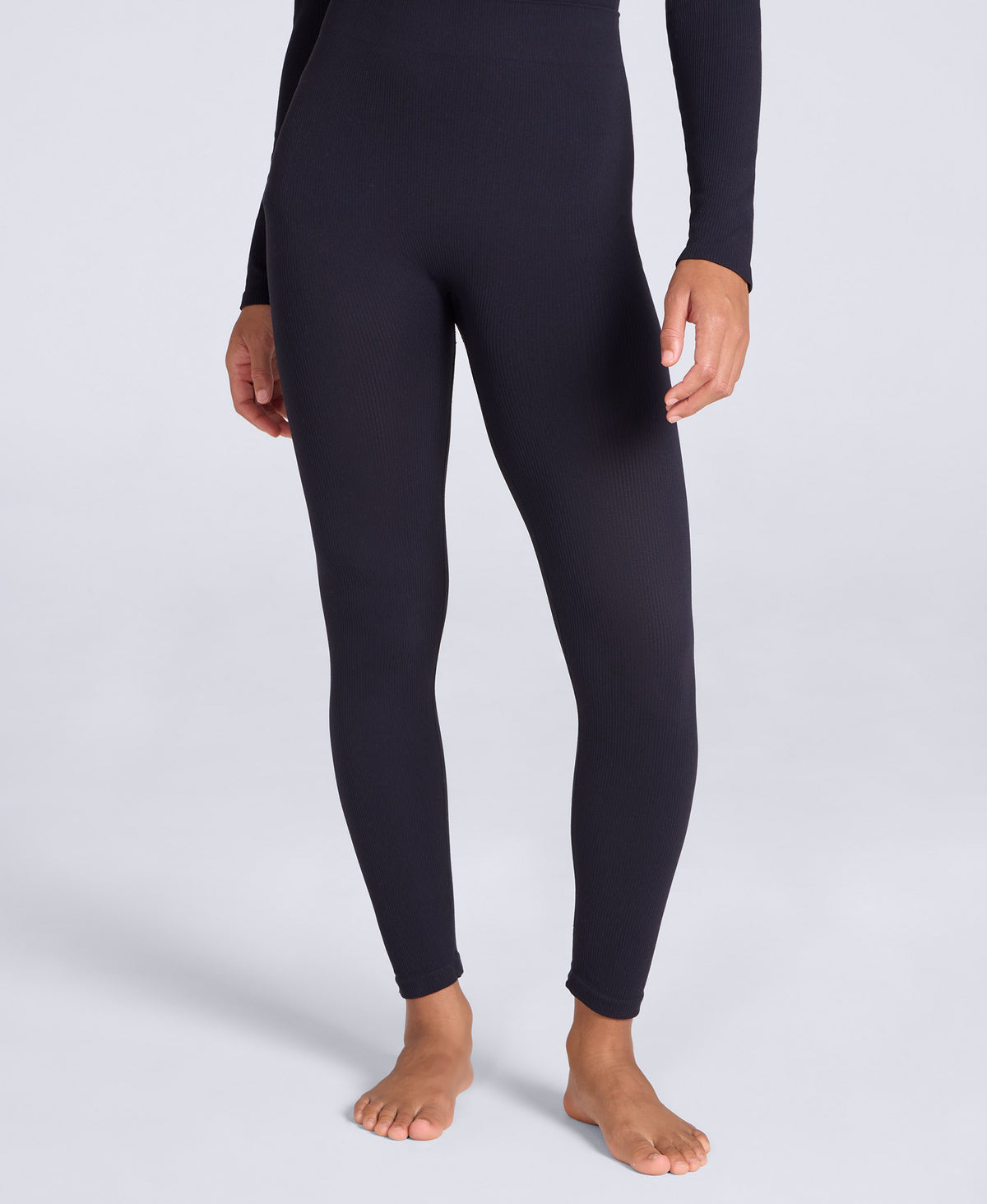 Carmel Women’s Seamless Ribbed Pants - Black