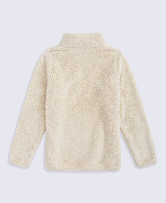 Teddy Kids Half-Zip Fleece - Beige