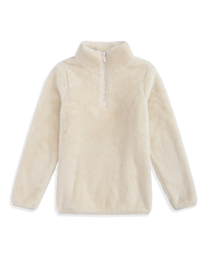 Teddy Kids Half-Zip Fleece - Beige