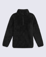 Teddy Kids Half-Zip Fleece - Black