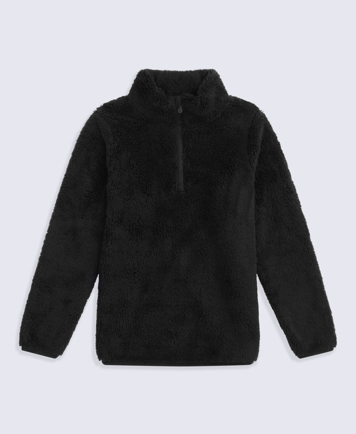 Teddy Kids Half-Zip Fleece - Black