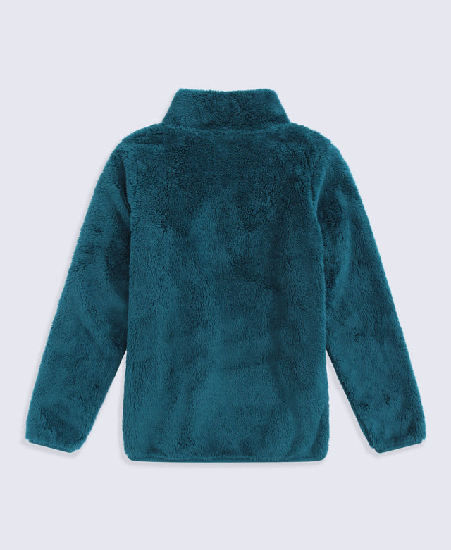 Teddy Kids Half-Zip Fleece - Dark Green