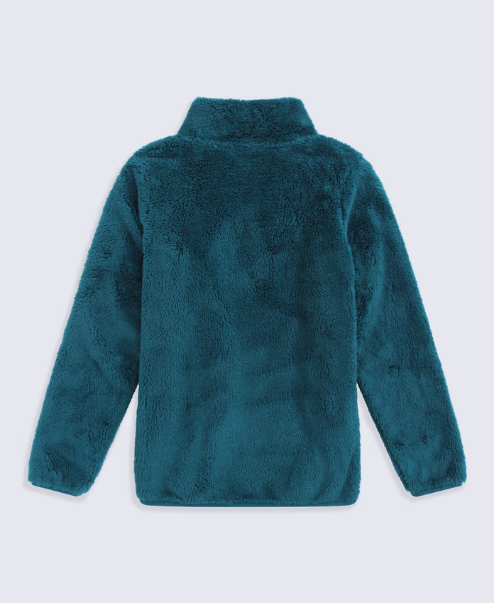 Teddy Kids Half-Zip Fleece - Dark Green