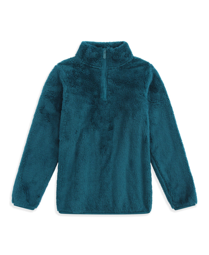 Teddy Kids Half-Zip Fleece - Dark Green
