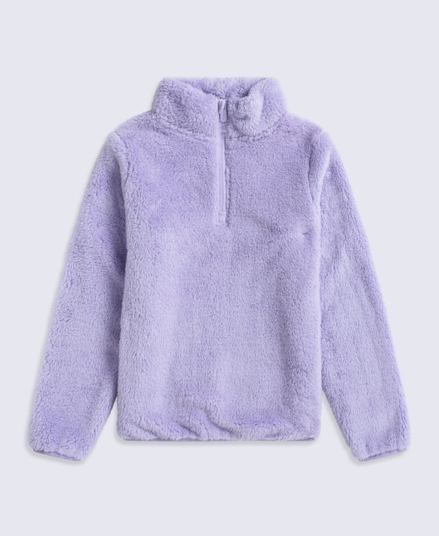 Teddy Kids Half-Zip Fleece - Light Purple