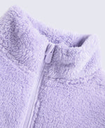Teddy Kids Half-Zip Fleece - Light Purple