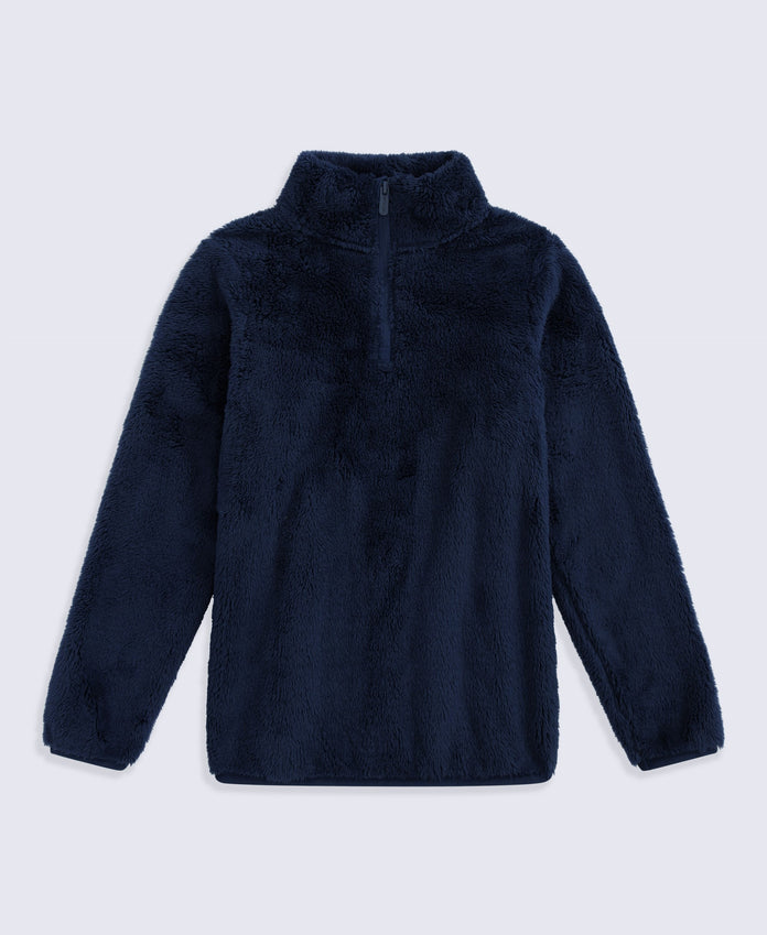 Teddy Kids Half-Zip Fleece - Navy