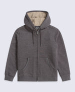 Zuri Womens Sherpa Lined Hoodie - Brown