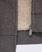 Zuri Womens Sherpa Lined Hoodie - Brown