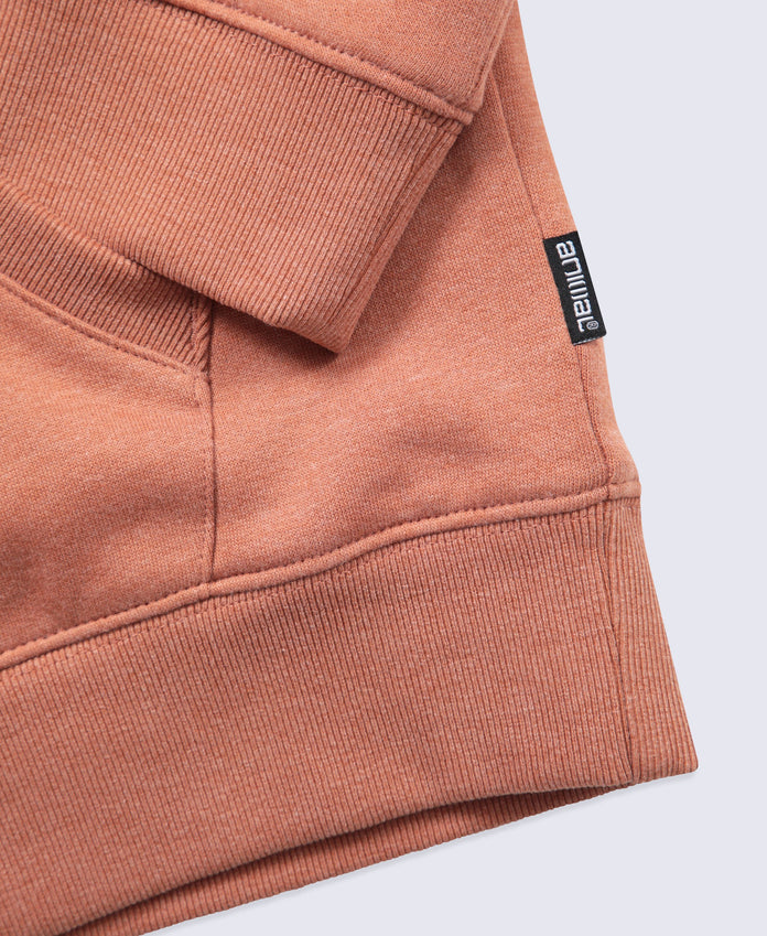 Zuri Womens Sherpa Lined Hoodie - Rust