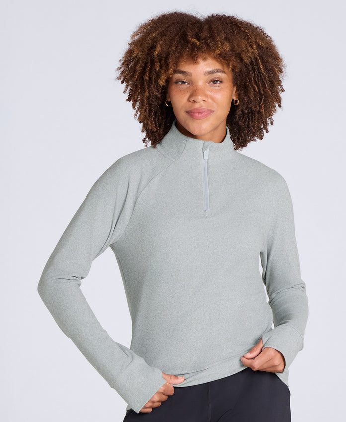 Touchdown Womens Travel Midlayer - Light Grey