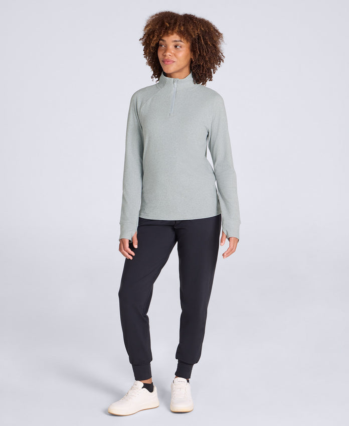 Touchdown Womens Travel Midlayer - Light Grey