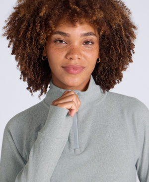 Touchdown Womens Travel Midlayer - Light Grey