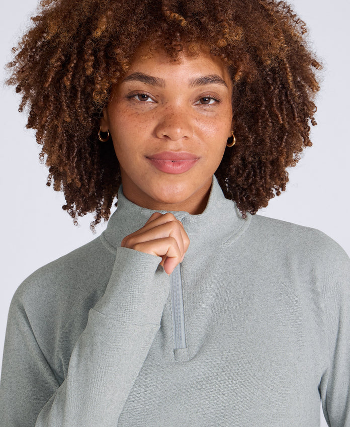 Touchdown Womens Travel Midlayer - Light Grey