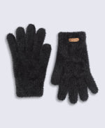 Fluffy Unlined Gloves - Black