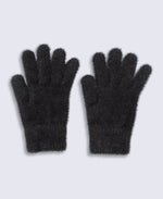 Fluffy Unlined Gloves - Black