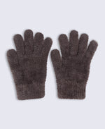 Fluffy Unlined Gloves - Light Brown