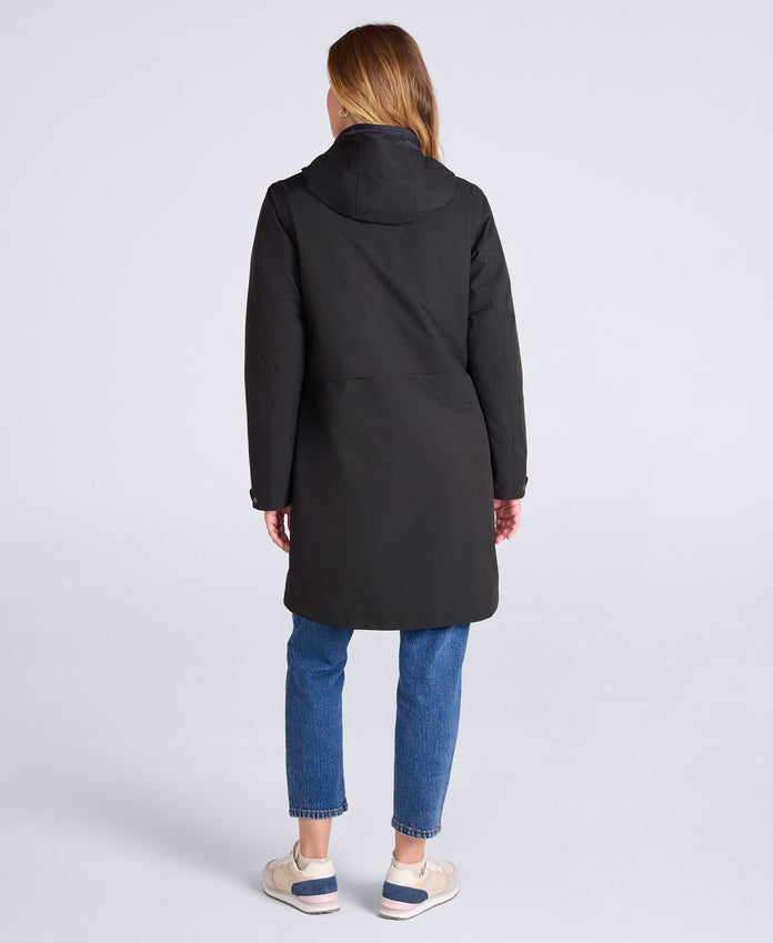 Luna Women’s 3-in-1 Long Waterproof Jacket - Black