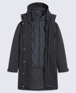 Luna Women’s 3-in-1 Long Waterproof Jacket - Black