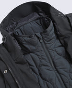 Luna Women’s 3-in-1 Long Waterproof Jacket - Black