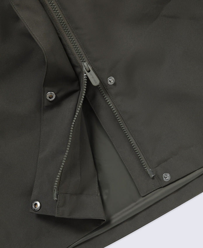 Luna Womens 3 in 1 Long Waterproof Jacket - Khaki