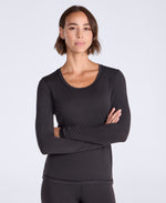 Keep the Heat Womens Base Layer Long Sleeve Top - Black