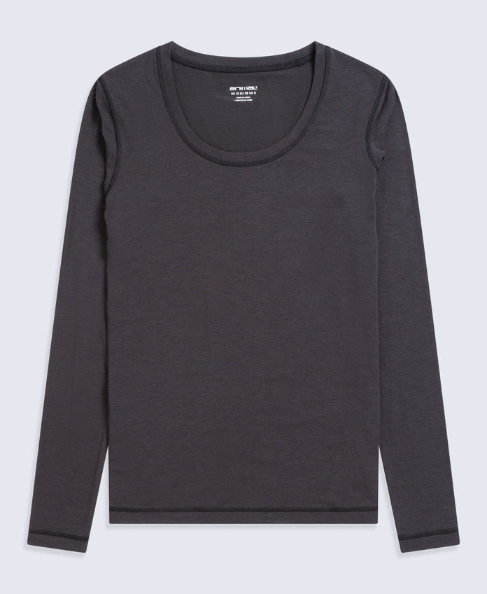 Keep the Heat Womens Base Layer Long Sleeve Top - Black